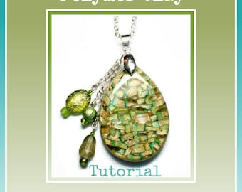 Digital Tutorial Polymer Clay- Mica Shift Pendants Sherri Kellberg- Beginner Jewelry Making