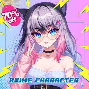 CUSTOM Pfp, PFP for twitch, Pfp Commission, PFP Anime, Profile picture, Profile Icon, Character Commission, Anime, Vtuber pfp, Pngtuber pfp