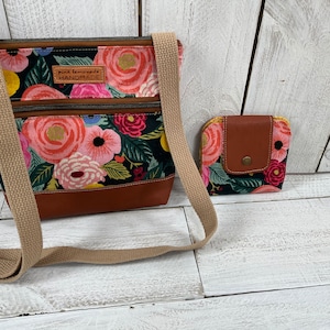 Conjunto de bolso bandolera y cartera a juego Koda, bolso hipster, bolso de mano, bolso de hombro, bolso de mano para mujer, cartera plegable
