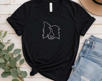 T-shirt Border Collie, cadeau Border Collie, cadeau pour amoureux des chiens