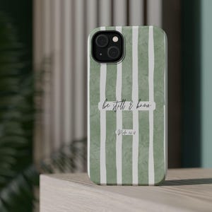 Be Still and Know Christian phone case Scripture Bible Verse Faith Phone Case image 11