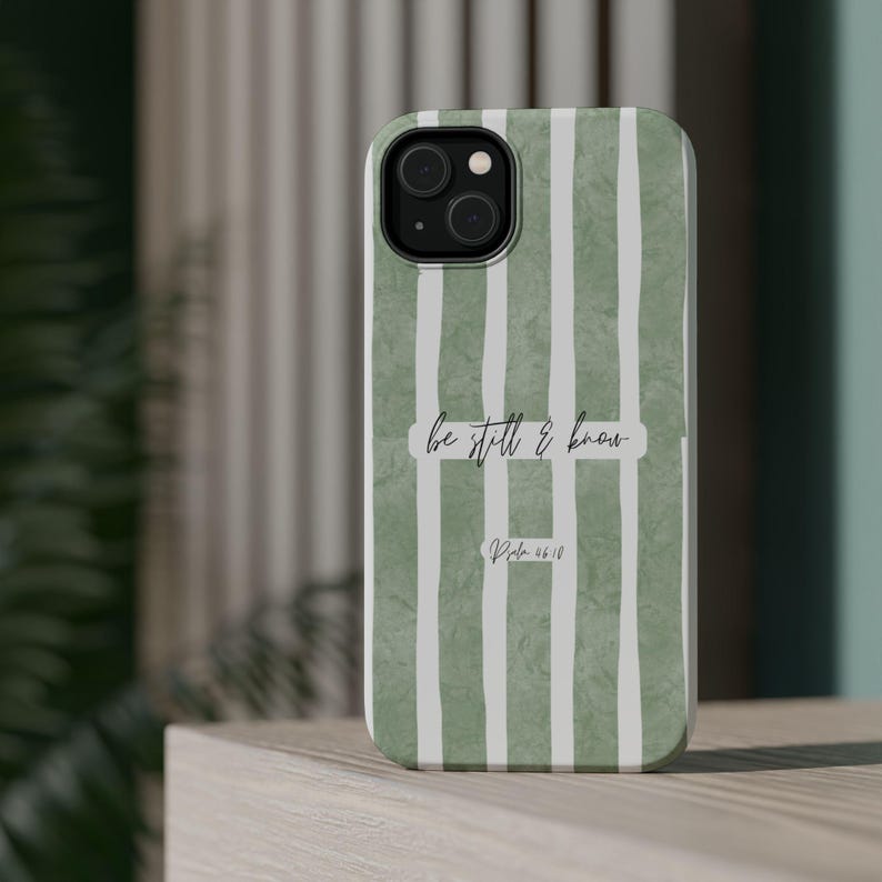 Be Still and Know Christian phone case Scripture Bible Verse Faith Phone Case image 11