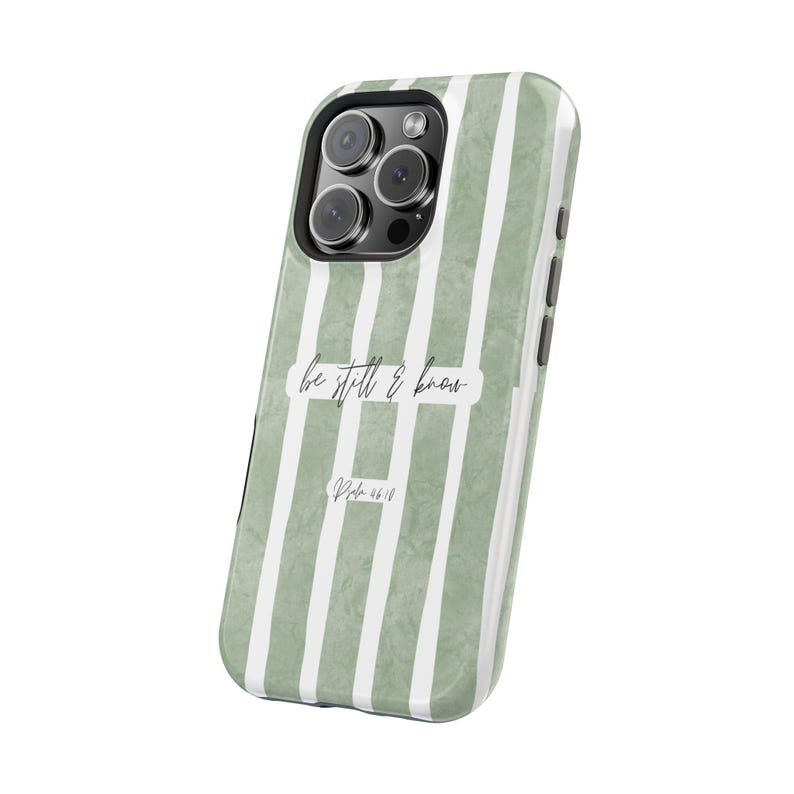 Be Still and Know Christian phone case Scripture Bible Verse Faith Phone Case image 6