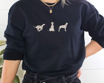 Dalmatiner Sweatshirt Dalmatiner Hund Sweatshirt Dalmatiner-Liebhaber Geschenk für Dalmatiner Besitzer Hundepullover