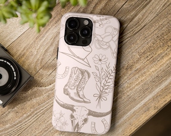 Etui na telefon w stylu western, kowbojka, akcesoria w stylu western, etui na telefon w stylu południowo-zachodnim