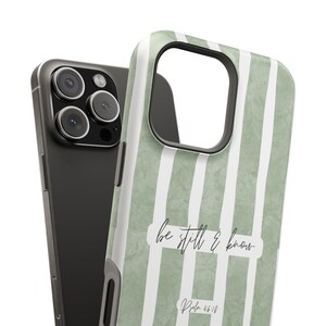 Be Still and Know Christian phone case Scripture Bible Verse Faith Phone Case image 15