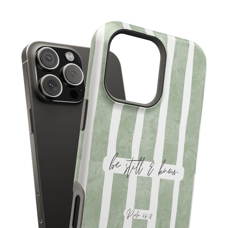 Be Still and Know Christian phone case Scripture Bible Verse Faith Phone Case image 15