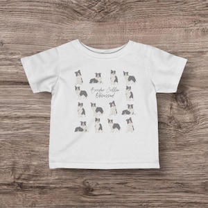 Baby Border Collie Shirt Toddler Dog Shirt Border Collie Baby Clothes