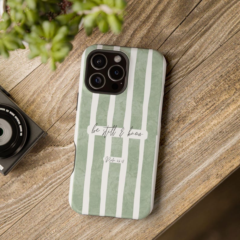 Be Still and Know Christian phone case Scripture Bible Verse Faith Phone Case image 16