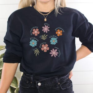 Fruits of the Spirit Sweatshirt Christian Sweater Gift for Christian Girl Christian Apparel