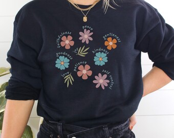 Fruits of the Spirit Sweatshirt Christian Sweater Gift for Christian Girl Christian Apparel