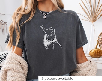 Sheltie Hund Shetland Sheepdog T-Shirt Sheltie-Grafik-T-Stück