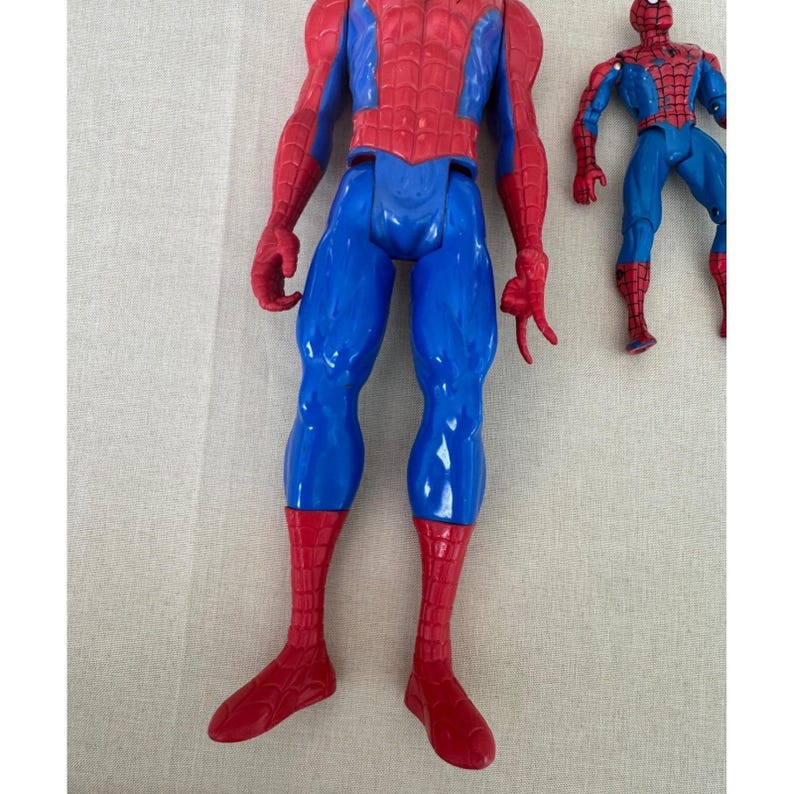 Marvel Spider-Man Action Figure Lot, Large and Small Vintage, Collectible Toy image 4
