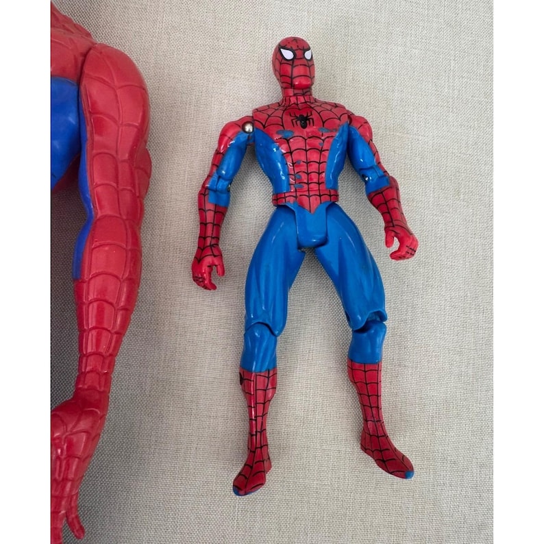 Marvel Spider-Man Action Figure Lot, Large and Small Vintage, Collectible Toy image 2