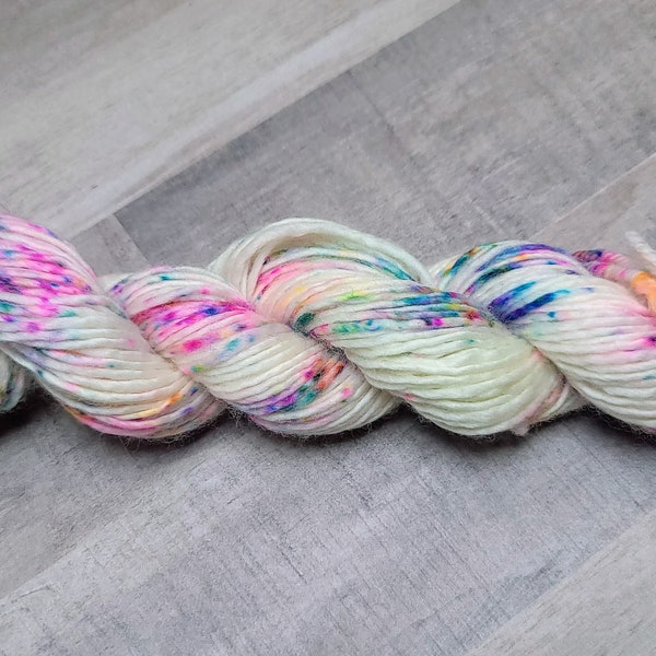 Mini Confetti Pop Single Sock Yarn | Hand Dyed | 85/15 Superwash Merino Wool/Nylon