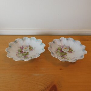 Vintage 2 Plates, Germany China, Candle Holder, Coin Holder  (M79)