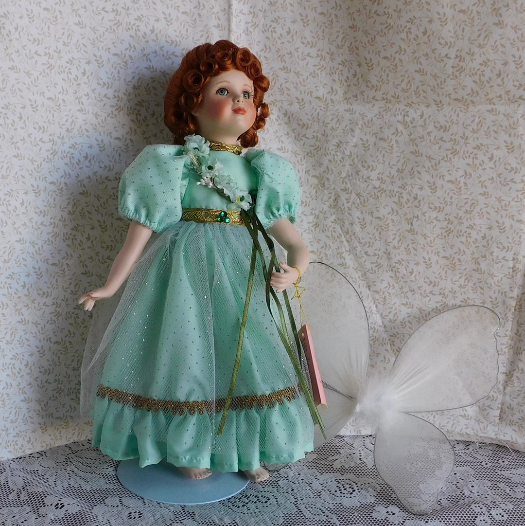Vintage Treasury Collections Porcelain Collectible Fairy Doll, Original Box, Paradise Galleries