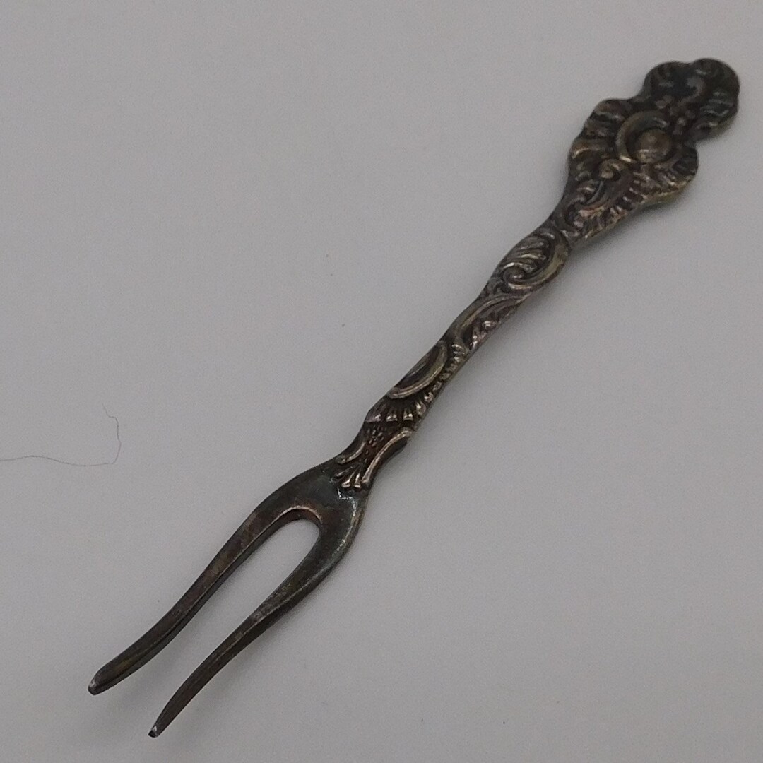 Vintage Relish Fork, AB Nilsjohan Extra PRNS ALP Sweden, Silver Plate