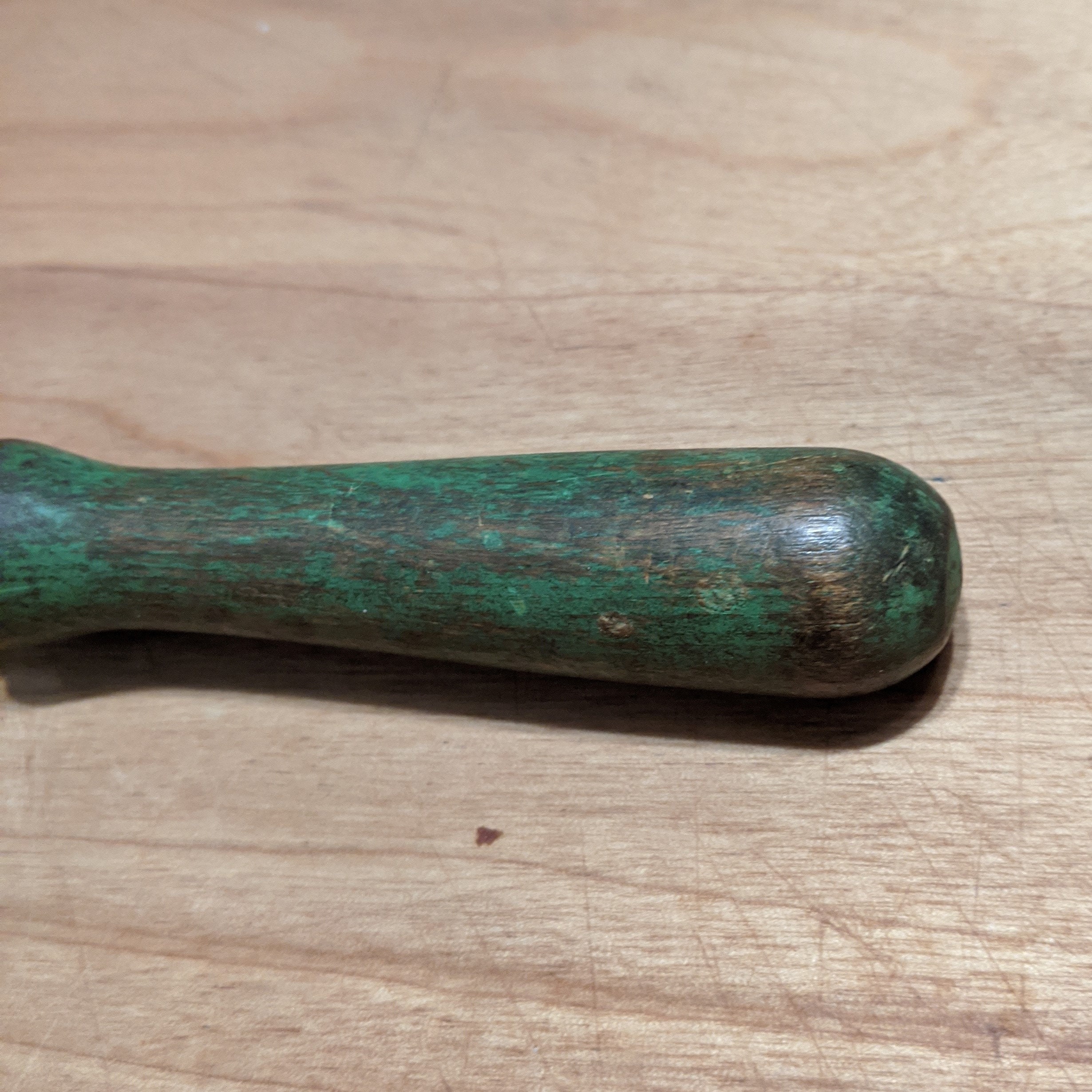 Vintage de carne de aluminio ablandador con un mango de madera | Etsy