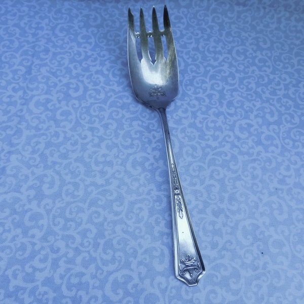 Vintage Meat or Serving Fork,  Simeon and George Rogers Co, Oneida, Oakland (B21)