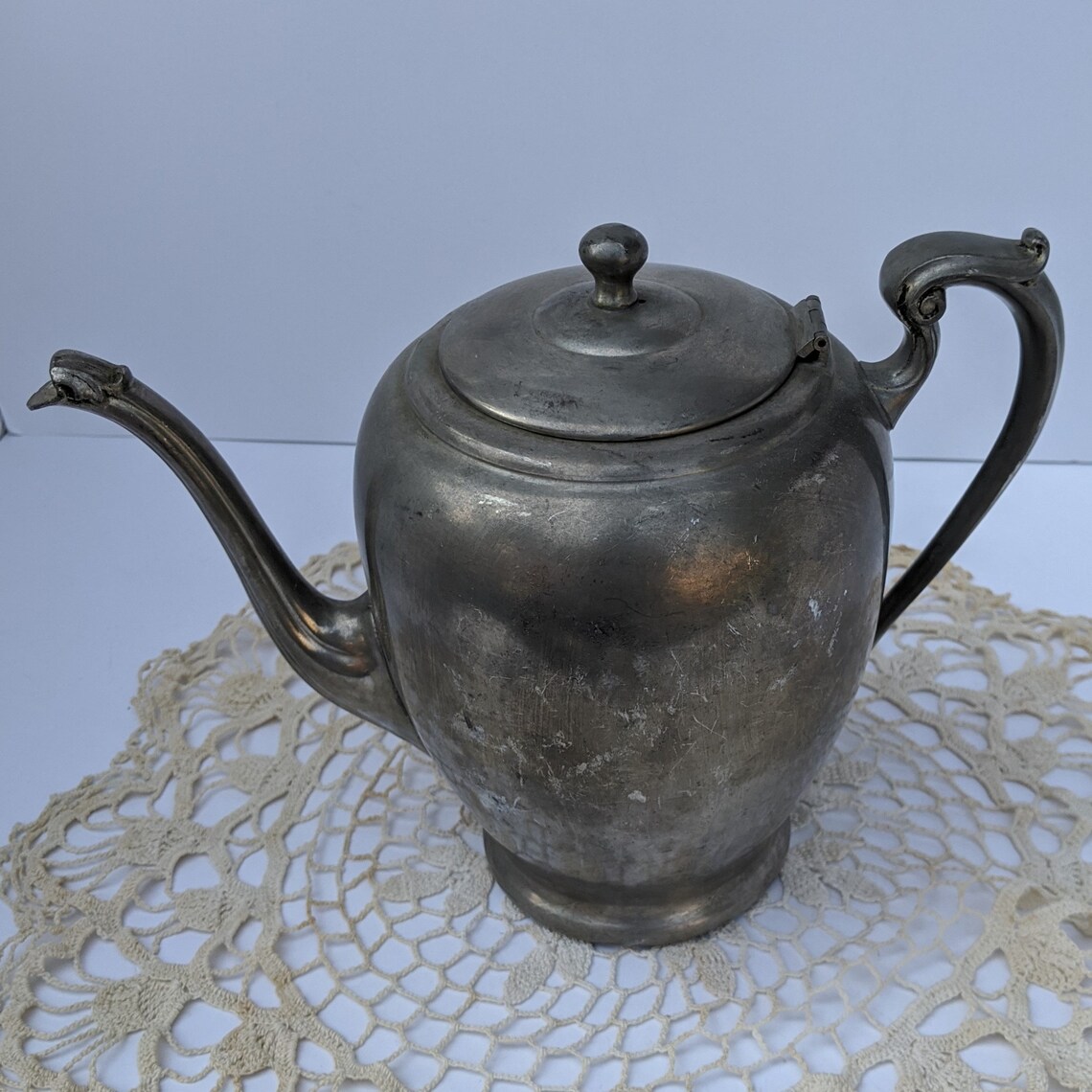 Vintage Pewter Teapot by Silvercraft 5547 Etsy