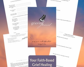 Christian Grief Journal | Guided Bereavement Healing (Digital Download PDF)