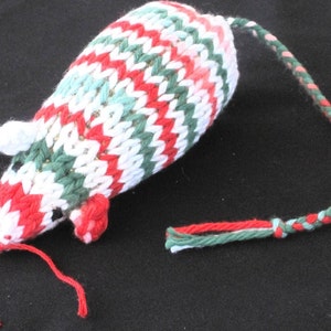 Catnip Mouse Cat Toy as a Cotton Candy Cane image 1