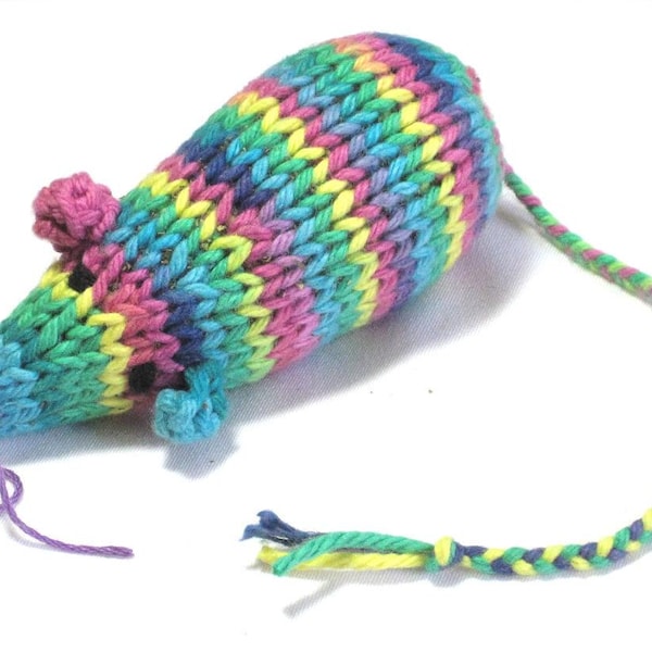 Catnip Mouse Cat Toy is Bright like a Peacock