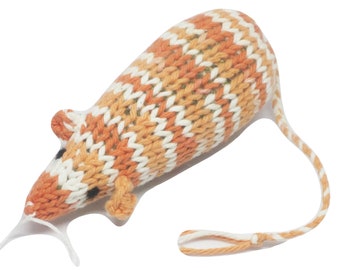 Catnip Mouse Cat Toy is an Orange Tabby Mouse