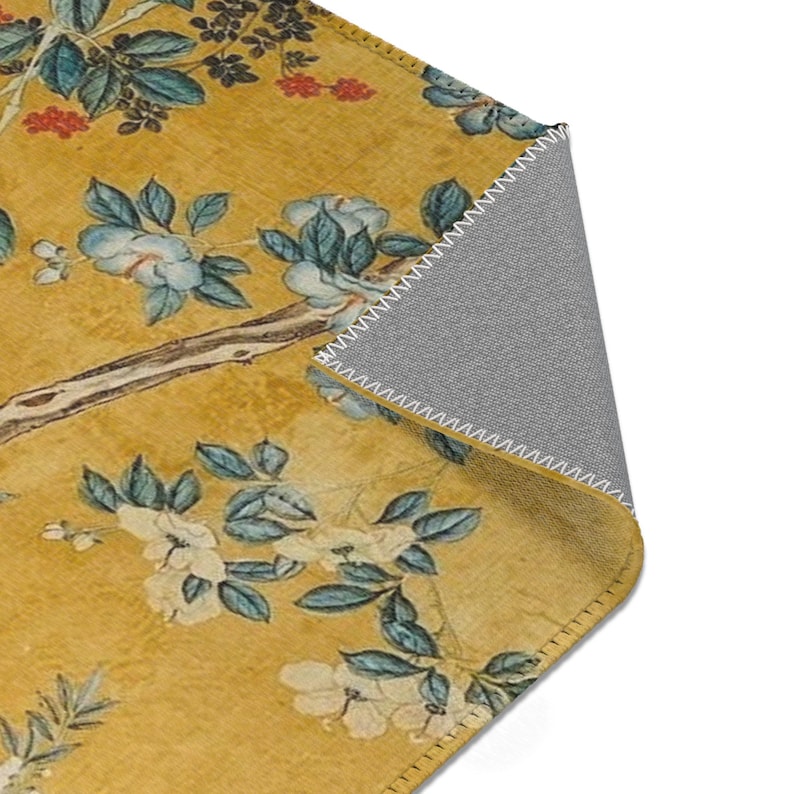 Chinoiserie Birds & Blossoms Area Rug, Oriental Birds and Flowers ...