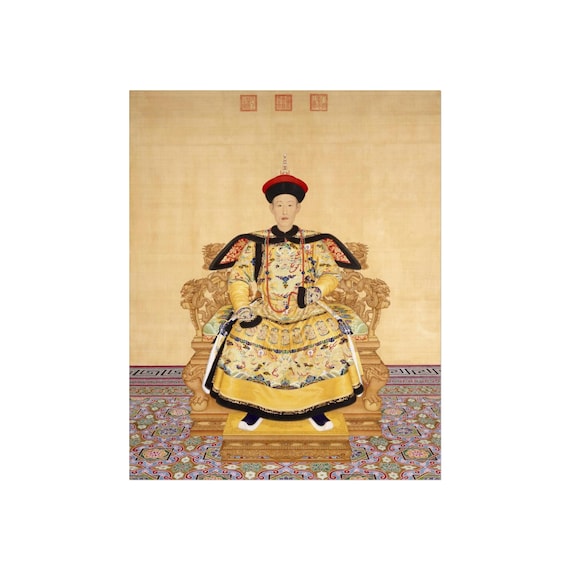 中国皇帝乾隆帝のファインアートプリント、清朝の祖先の肖像画