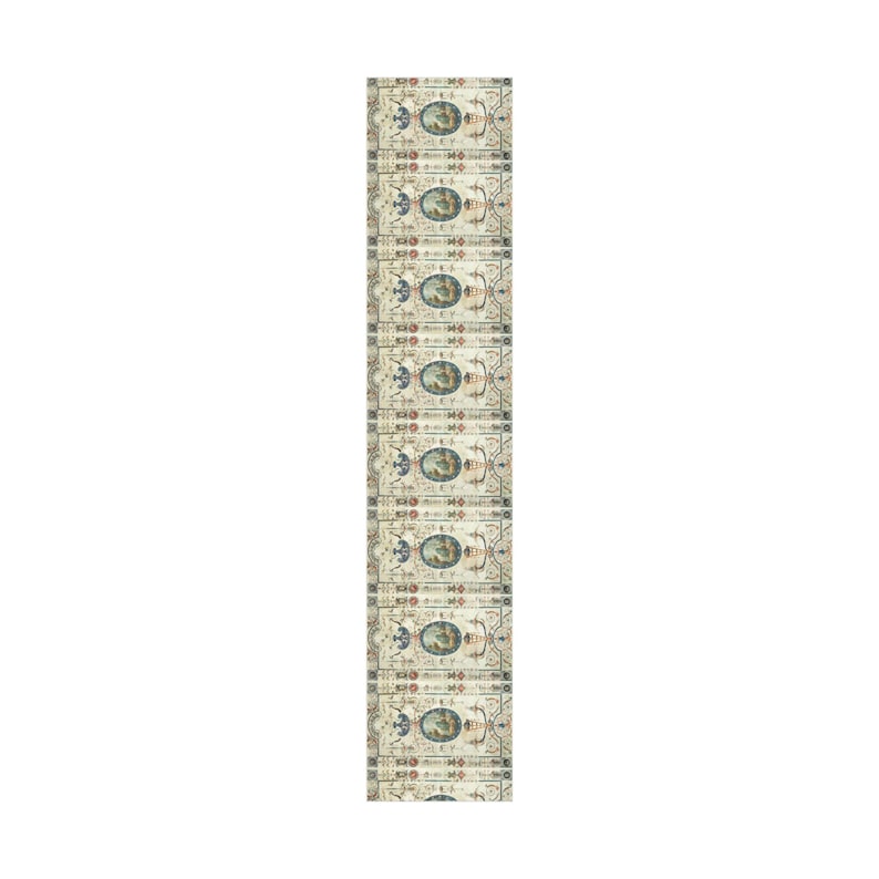 Wrap your presents this Christmas holiday season in elegance with this vintage French chateau neoclassical design. Featuring intricate details, this antique-style wrap adds sophistication to any gift packaging. Perfect for DIY projects, scrapbooking, art supplies, and crafting, this high-quality paper roll enhances any occasion with its timeless charm. Elevate your gift wrap with historic beauty and luxurious packaging.