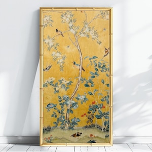 Pannello murale in stile cinese, carta da parati cinese antica, stampa artistica vintage, decorazioni murali asiatiche, poster artistici da parete, decorazioni per la casa orientali / Parte 2/2
