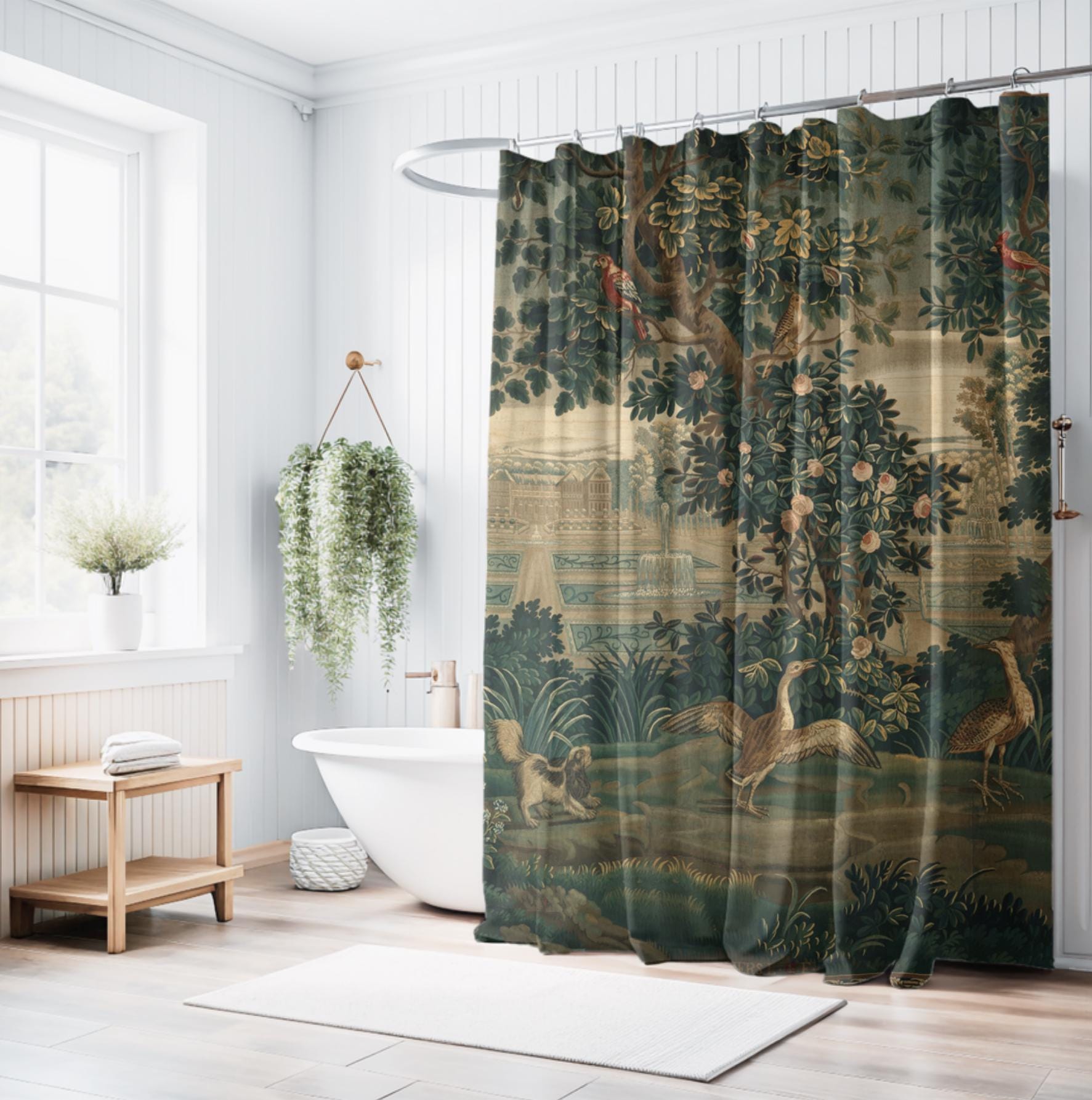 Cortinas retro árboles - Etsy México, image size:1773x1786