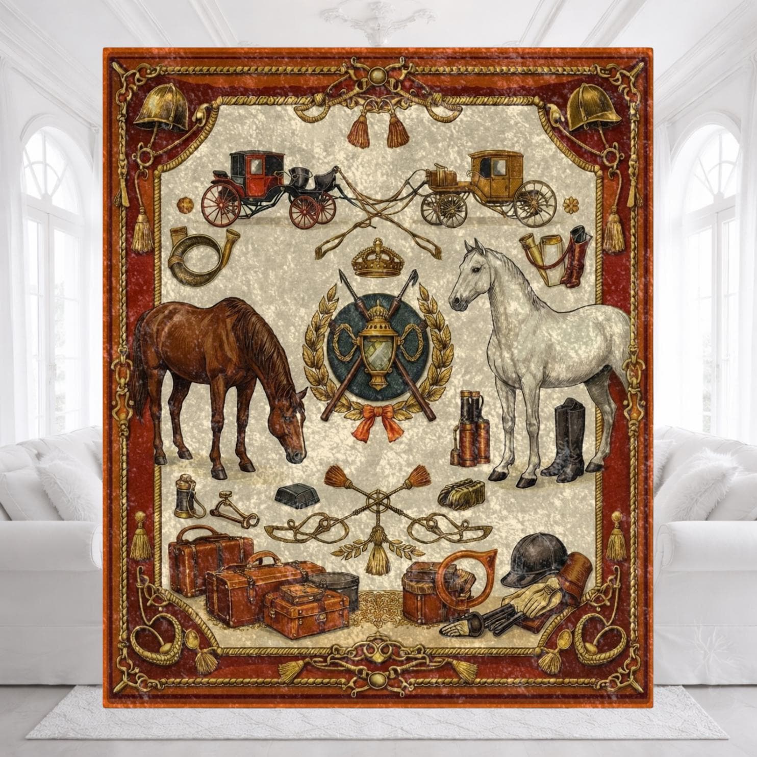 Vintage Hermes Blanket - Etsy
