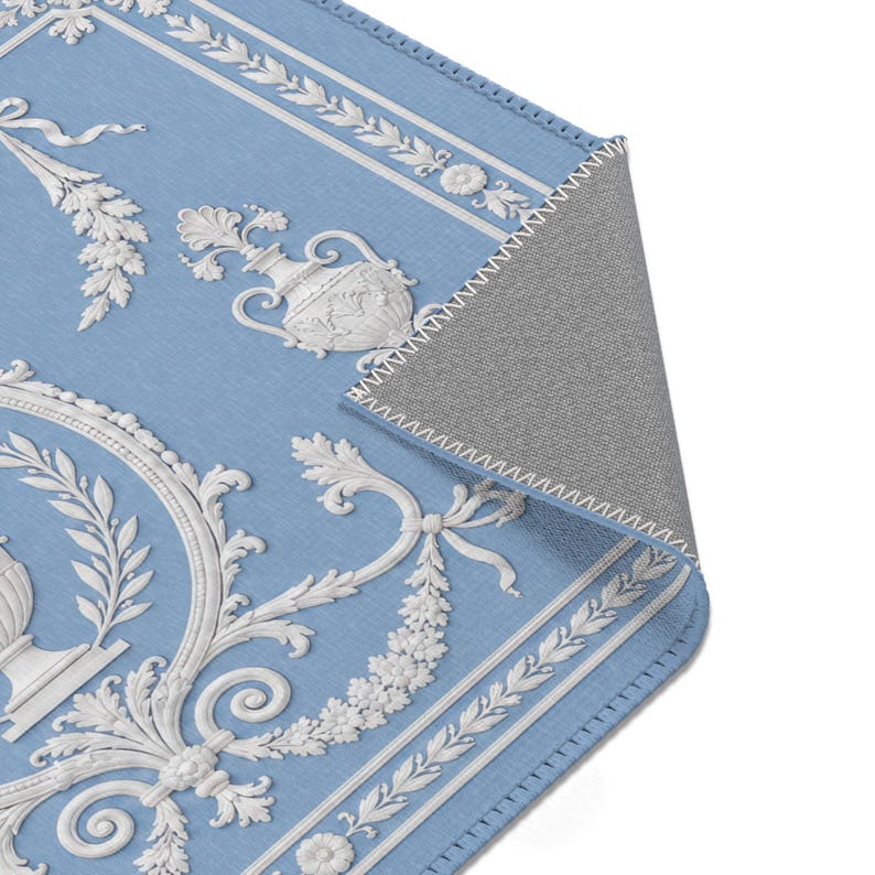 Wedgwood Inspired Area Rug | Vintage 18th-century Reproduction, Blue ...
