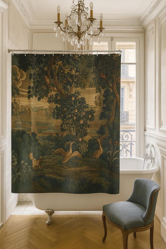 La Reine Woven Wall Tapestry: Medieval Queen Millefleurs Decor