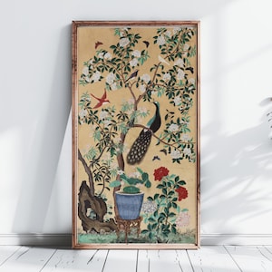19th Century Chinoiserie Tapete, Vintage Fine Art Print, Wand Kunst Poster, Antike Wand Dekoration, Zeitloser Wohnstil | Teil 2