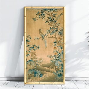 中国光緒帝の美術版画、祖先の肖像画、シノワズリーポスター