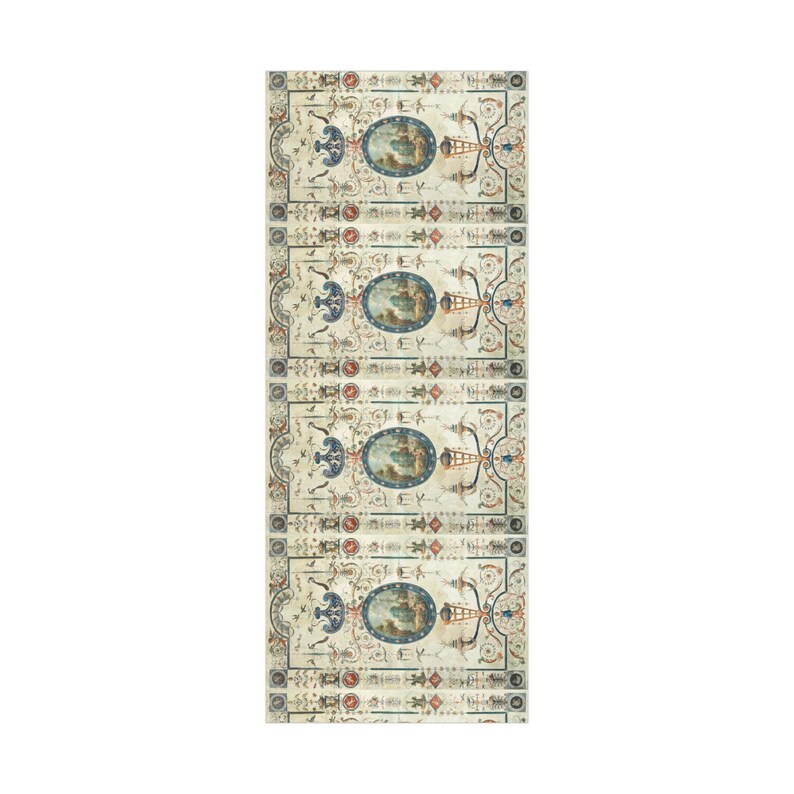 Wrap your presents this Christmas holiday season in elegance with this vintage French chateau neoclassical design. Featuring intricate details, this antique-style wrap adds sophistication to any gift packaging. Perfect for DIY projects, scrapbooking, art supplies, and crafting, this high-quality paper roll enhances any occasion with its timeless charm. Elevate your gift wrap with historic beauty and luxurious packaging.