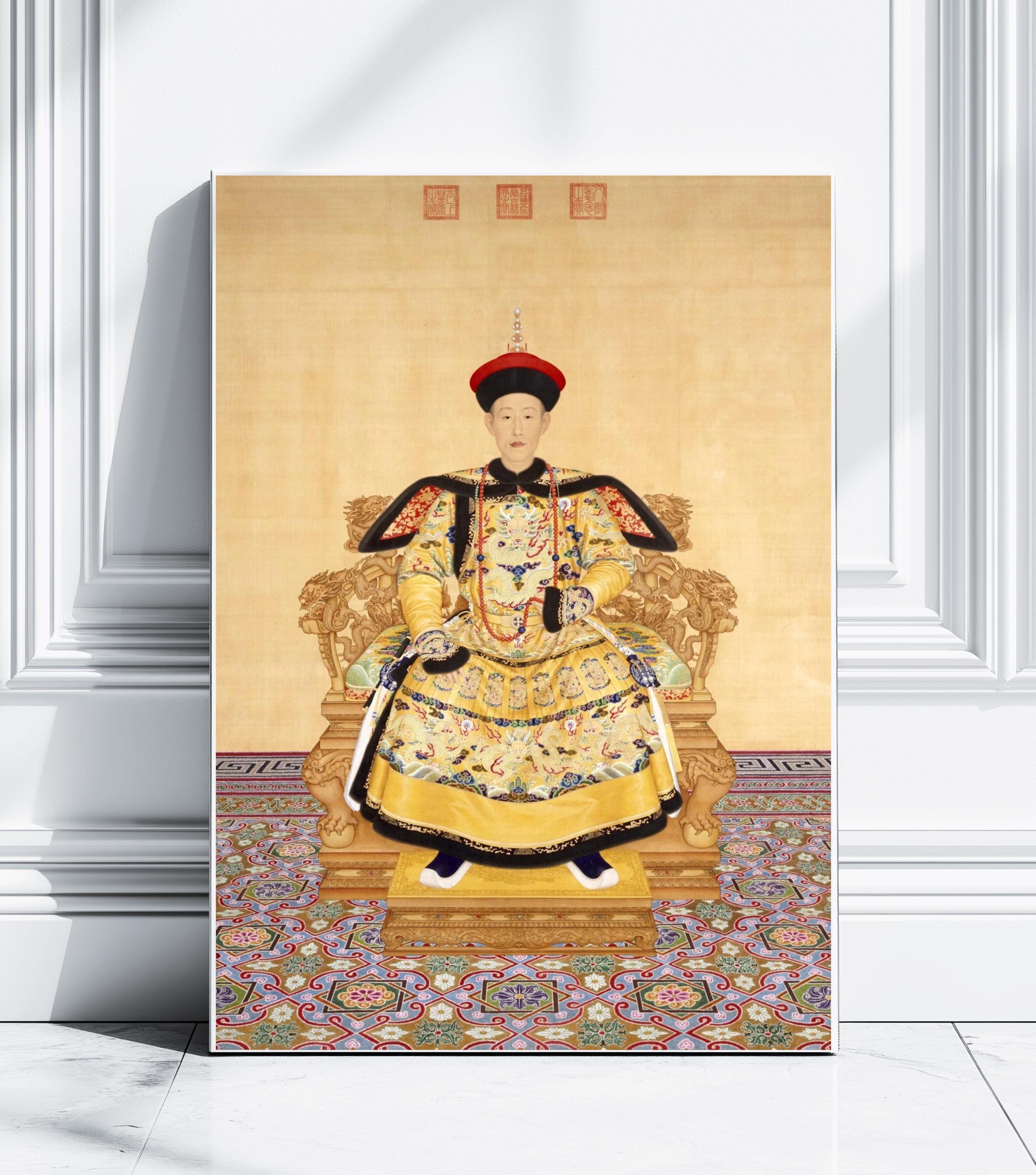 Chinese Emperor Qianlong Fine Art Print, Qing Dynasty Ancestor Portrait,  Chinoiserie Poster, Wall Decor, Asian Art, Wall Art, Home Decor - Etsy  Finland, image size:2644x3000