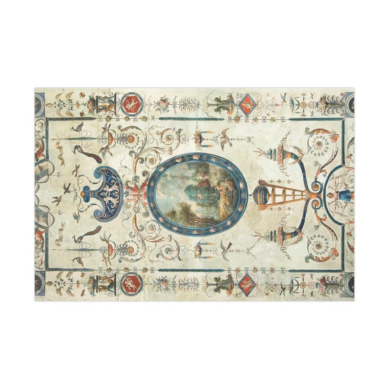 Wrap your presents this Christmas holiday season in elegance with this vintage French chateau neoclassical design. Featuring intricate details, this antique-style wrap adds sophistication to any gift packaging. Perfect for DIY projects, scrapbooking, art supplies, and crafting, this high-quality paper roll enhances any occasion with its timeless charm. Elevate your gift wrap with historic beauty and luxurious packaging.
