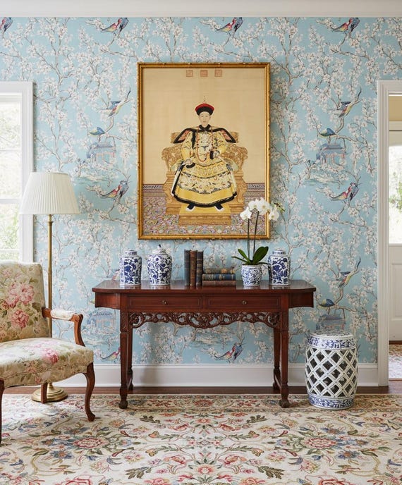 中国皇帝乾隆帝のファインアートプリント、清朝の祖先の肖像画