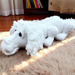 Falkor Luck Dragon Crochet Pattern: Amigurumi Snuggler Lovey (PDF Pattern)