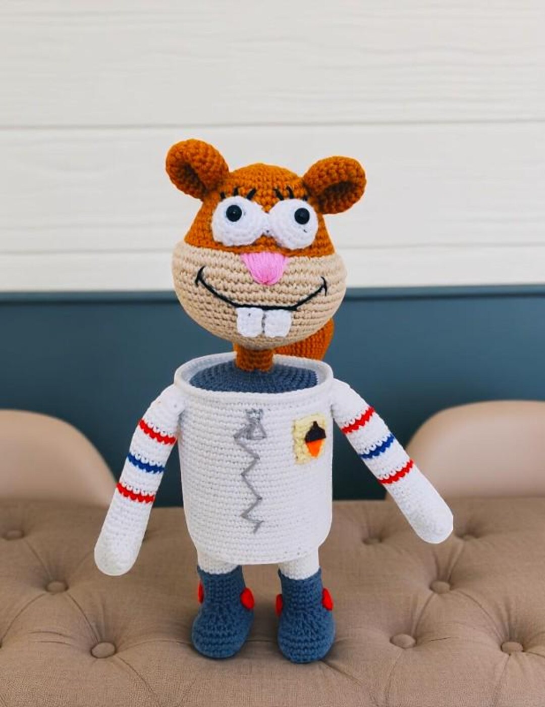Sandy Cheeks Crochet Pattern: Squirrel Amigurumi PDF Guide - Etsy