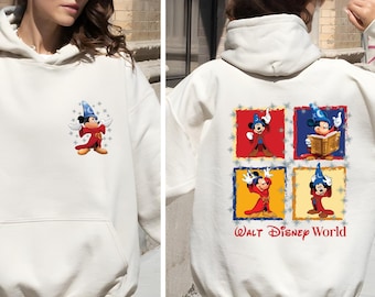 Retro Disney Fantasia Movie Hoodie, Mickey Mouse Magic Hoodie, Disney Movie Fans Hoodie, Magic Kingdom Hoodie, Fantasia Sorcerer Hoodie