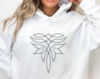Boot Stitch Hoodie, Western Graphic Hoodie, Trendy Cowgirl Hoodie, Rodeo Hoodie, Nashville Girls Trip, Cowgirl Hoodie, Western Hoodie