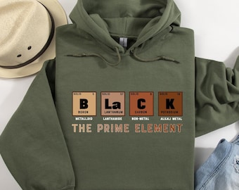The Prime Elements Hoodie, Black History Hoodie,Black History Month Hoodie,African American Hoodie, Black Culture Hoodie,Reproductive Rights