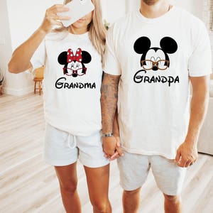 Disney Grandpa and Grandma T-Shirt, Mickey Grandpa T Shirt, Grandparents Shirt, Minnie Grandma Shirt, Mickey and Minnie Gift, Disney Shirt