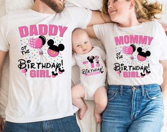 Minnie Birthday T-Shirt, Custom Minnie Mouse T Shirt, Birthday Shirt for Girl, Personalized Minnie Mouse Birthday Shirt, Girls Minnie Mouse